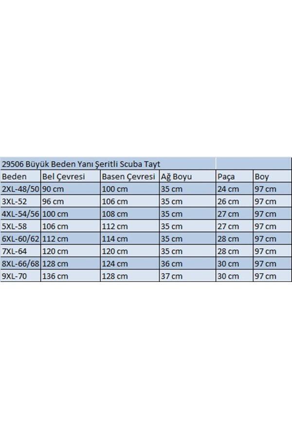 29506 Büyük Beden Yanı Şeritli Scuba Tayt - Bordo - 2