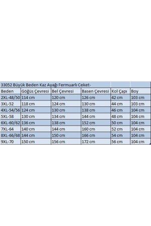 33052 Büyük Beden Kaz Ayağı Fermuarlı Ceket - Büyük Kaz Ayağı Siyah - 2