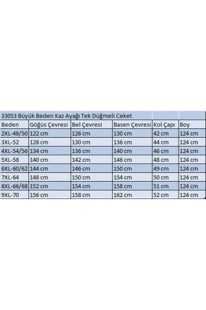 33053 Büyük Beden Kaz Ayağı Tek Düğmeli Ceket-Büyük Kaz Ayağı Siyah - 2