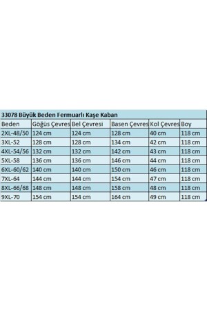 33078 Büyük Beden Fermuarlı Kaşe Kaban-Antrasit - 2