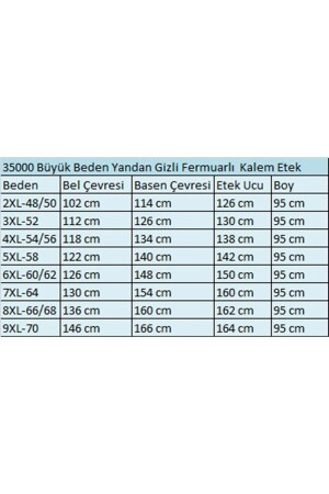 35000 Büyük Beden Yandan Fermuarlı Kalem Etek-Vizon - 2