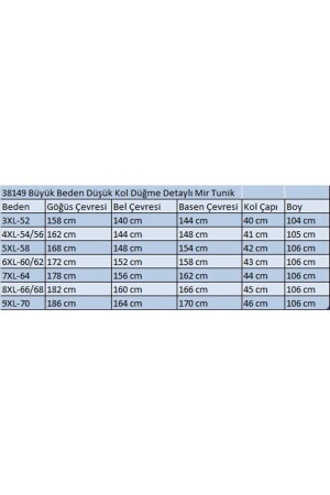 38149 Büyük Beden Düşük Kol Düğme Detaylı Mir Tunik - Hardal - 2