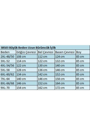 38503 Büyük Beden Uzun Bürümcük İçlik - Siyah - 2