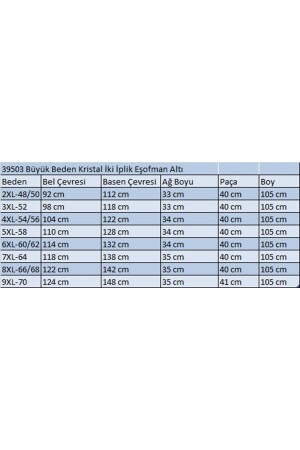 39503 Büyük Beden Kristal İki İplik Eşofman Altı -Siyah - 2