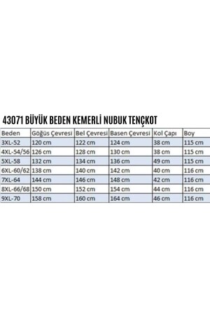 43071 Büyük Beden Kemerli Nubuk Tençkot - Gri - 2