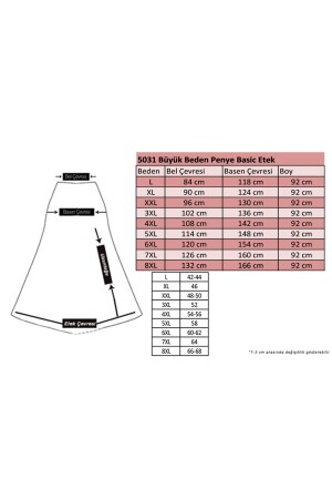 45005 Büyük Beden Penye Basic Etek - Saks - 2