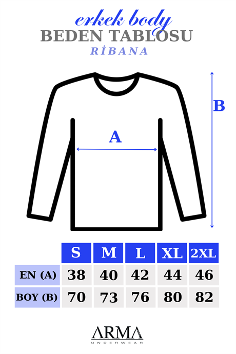 Beyaz 2'li Paket Erkek Badi Uzun Kollu T-Shirt Bisiklet Yaka Basic %100 Pamuk Ribana - 2