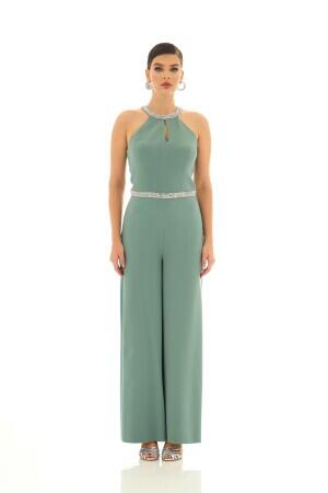 Çağla Side Stone Waist Jumpsuit - 1