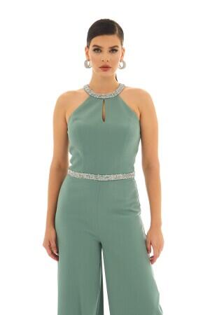 Çağla Side Stone Waist Jumpsuit - 3