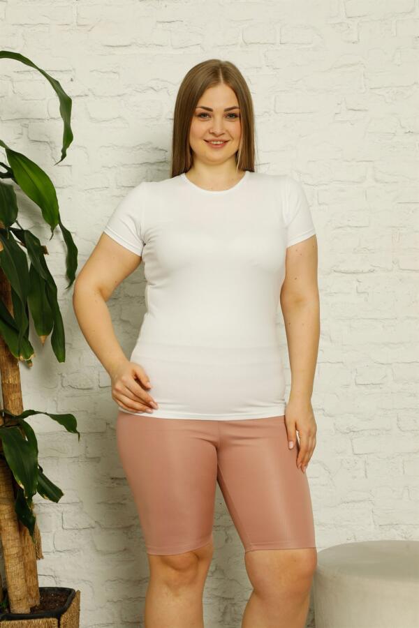 Combed Cotton Plus Size Above Knee Tights 5890 - 3