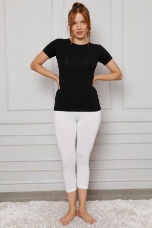 Combed Cotton Lycra Below Knee Tights 5873P - 1