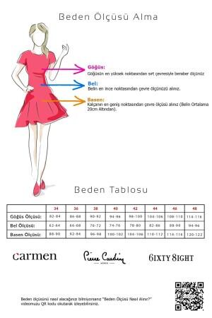 Eva Fashion Yeşil Empirme Bacak Dekolteli Uzun Abiye Elbise - 6