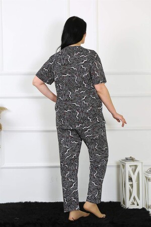 Kadın 5XL-6XL-7XL-8XL Büyük Beden Kısa Kol Pijama Takım 75011 - 5