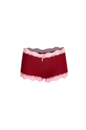 Kadın Pamuklu 2li Boxer Bordo 40265 - 2