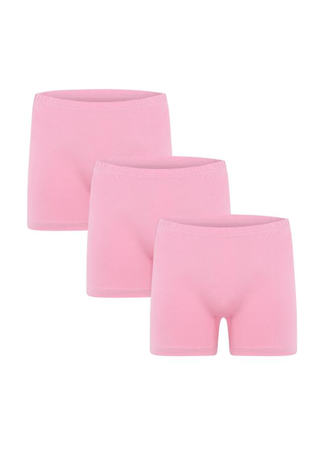 Kadın Penye 3lü Boxer Pembe 40260 - 1