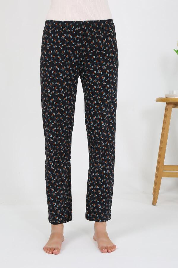 Kadın Penye Desenli Tek Alt Pijama 27528 - 4