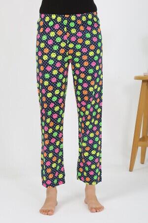 Kadın Penye Smile Desenli Tek Alt Pijama 27537 - 4