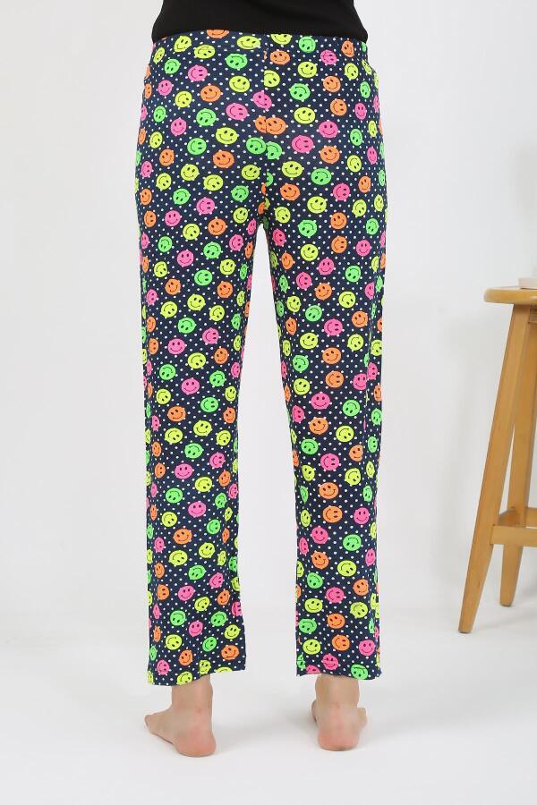 Kadın Penye Smile Desenli Tek Alt Pijama 27537 - 5