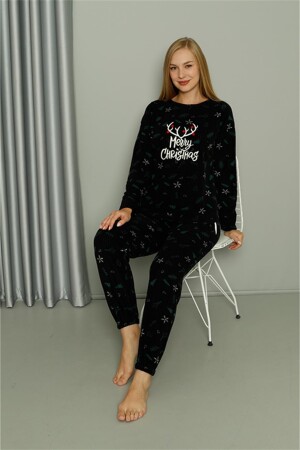 Merry Christmas Welsoft Polar Kadın Pijama Takımı 8514 - 10