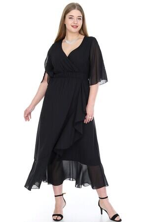 Plus Size Chiffon Long Dress KL8020si - 1