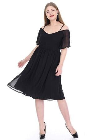 Plus Size Evening Dress Black Dress PNR5602 - 1