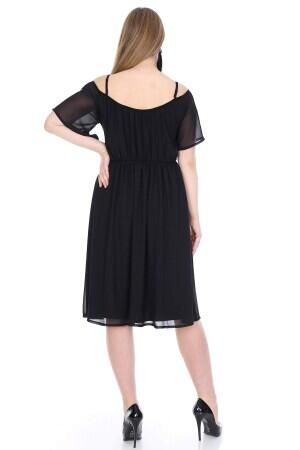 Plus Size Evening Dress Black Dress PNR5602 - 5