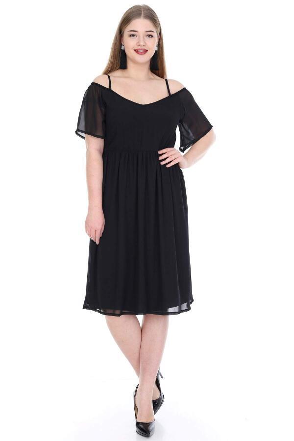 Plus Size Evening Dress Black Dress PNR5602 - 2