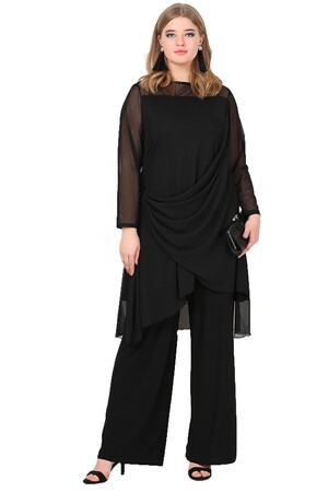 Plus Size Evening Trousers Tunic Suit KL7894 - 2