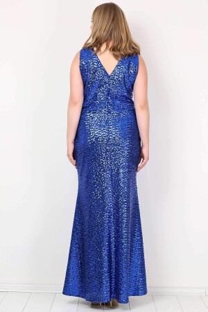 Plus Size Sequined Long Evening Dress KL890 - 3