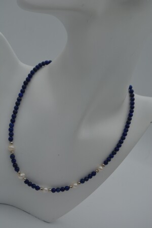 STONEAGE Lapis Lazuli ve İncili Bayan Kolye - 2