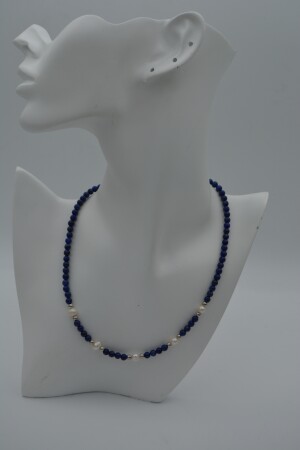 STONEAGE Lapis Lazuli ve İncili Bayan Kolye - 3