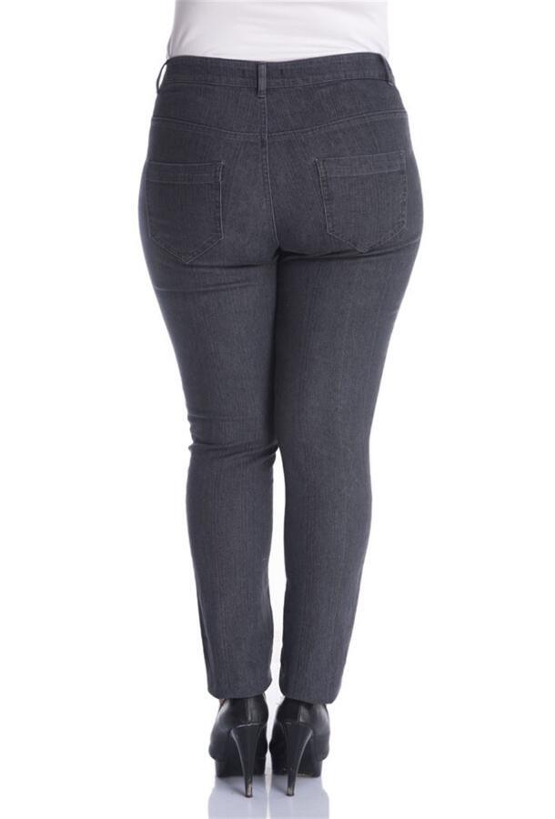 Süs Taşlı 5 Cep Denim Pantolon - 4