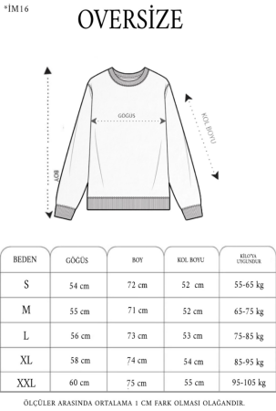 Unisex Üç İplik Parçalı Yakalı SweatShirt - Kırmızı - 3