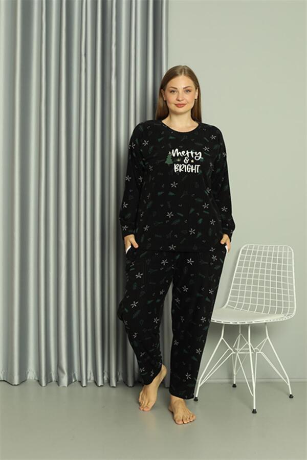 Welsoft Polar Kadın Büyük Beden Pijama Takımı 808043 - 2