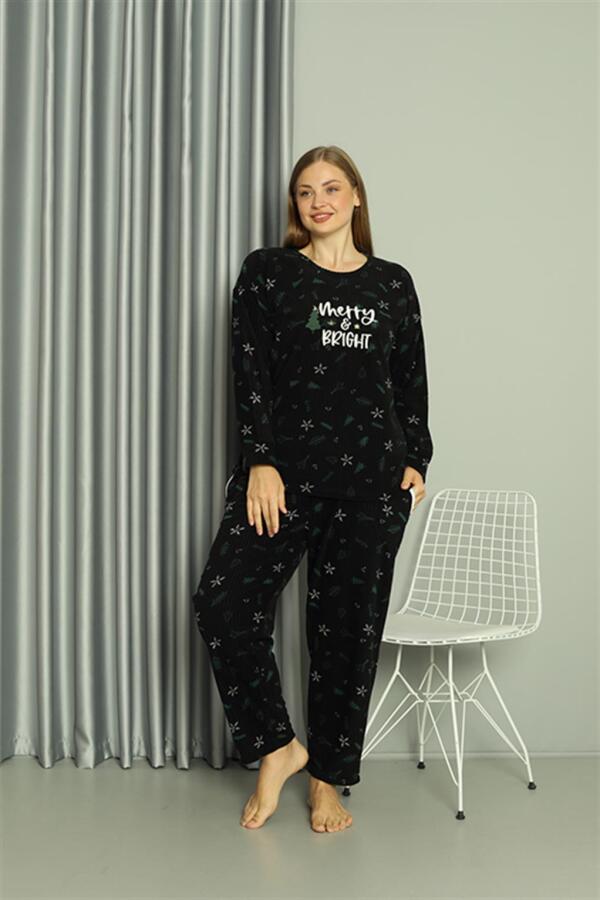 Welsoft Polar Kadın Büyük Beden Pijama Takımı 808043 - 3