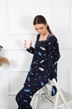 Women's 3-Piece Dressing Gown Set 16105 - 7