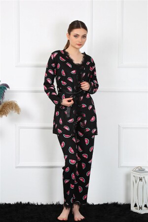 Women's 3-Piece Dressing Gown Set 16107 - 4