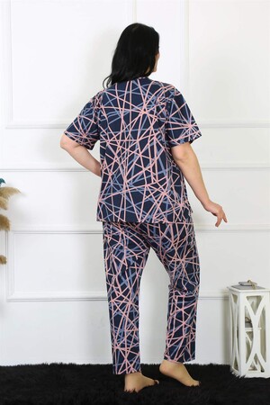 Women's 5XL-6XL-7XL-8XL Plus Size Short Sleeve Pajama Set 75008 - 5