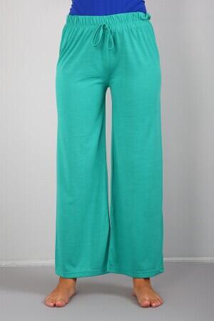 Women's Combed Cotton Wide Leg Trousers 210036 - 1