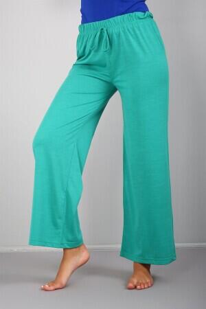 Women's Combed Cotton Wide Leg Trousers 210036 - 2