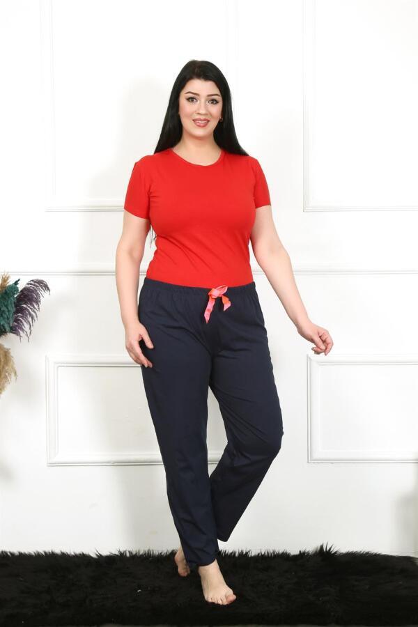 Women's Cotton Plus Size Bottom Pajamas 27472 - 4