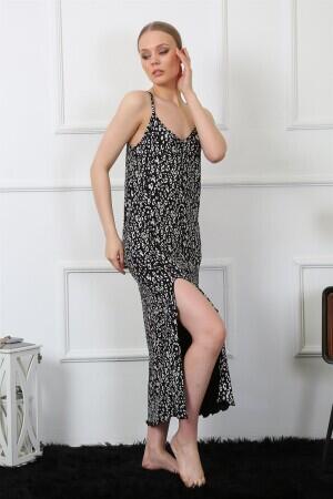 Women's Rope Strap Long Nightgown 824 - 3