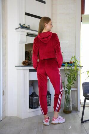 Women's Velvet Hooded Tracksuit 9058 - 4