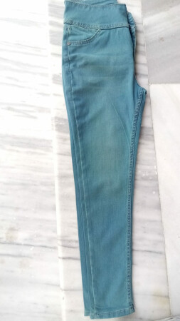 Yüksek Bel Likralı Jean Pantolon 90 Cm - 2